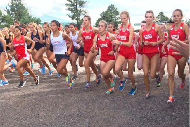 And they're OFF! A host of runners take off during the George Kyte Classic in Flagstaff, AZ this past weekend.