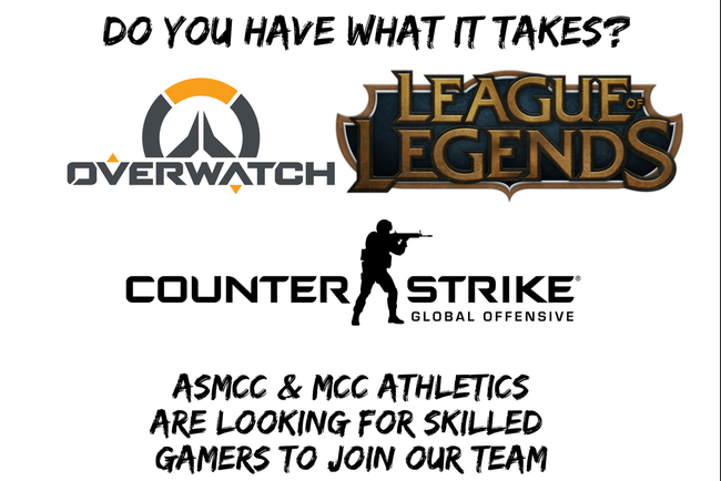 Do You Have What It Takes? ASMCC and Mesa Athletics Looking For Skilled Gamers