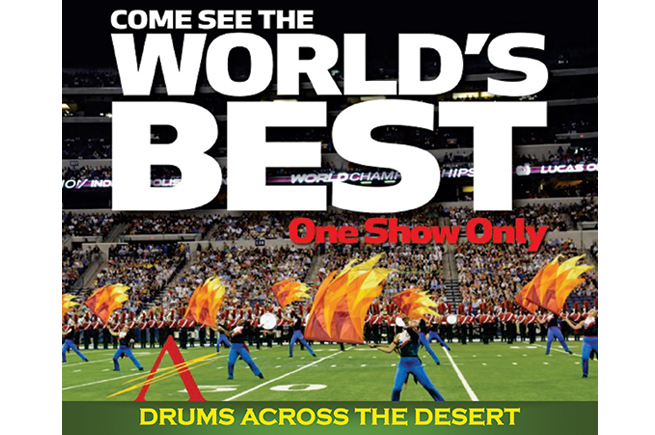 Exciting drumline show to be presented July 2 at John D. Riggs Stadium
