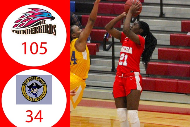 Blowout 105-34 Victory for Mesa Women's BBall vs Palo Verde Saturday Afternoon