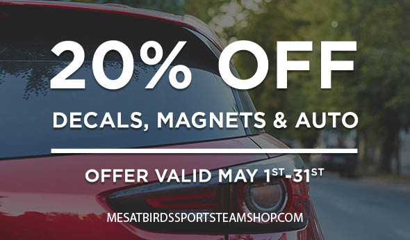 Save 20% Off Decals, Magnets, and Auto in May