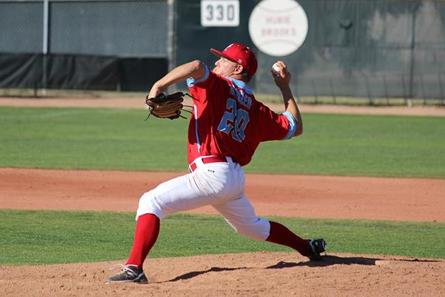 Kent Hasler threw five innings of no-hit ball (Photo by Aaron Webster)