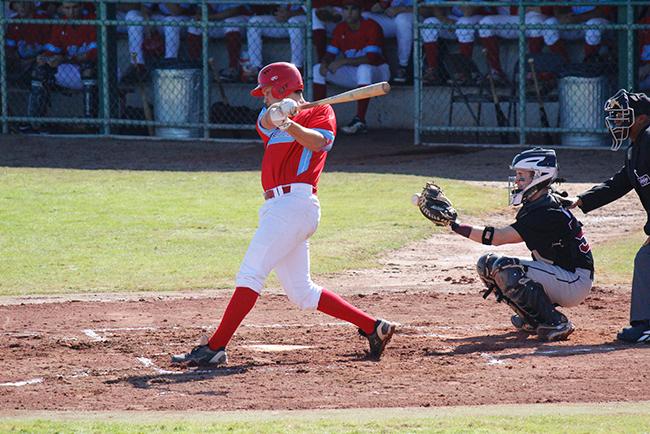 Hunter Robson led the offense with three hits (Photo by Jacob Dewald)