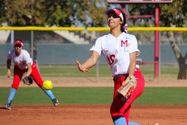 Gabby Lopez delivers a strike Saturday afternoon against Grand Canyon Club team. (photo by Aaron Webster)