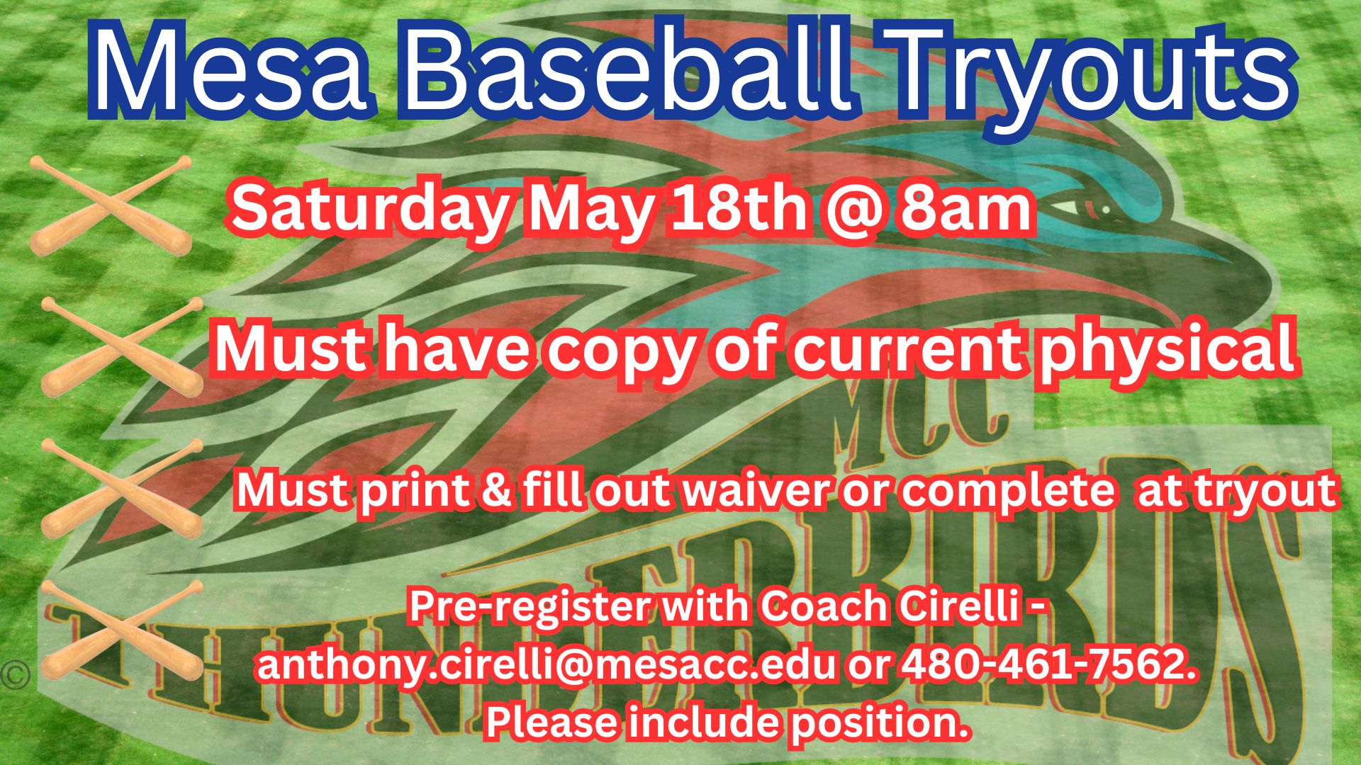 Mesa Baseball to hold tryouts on May 18