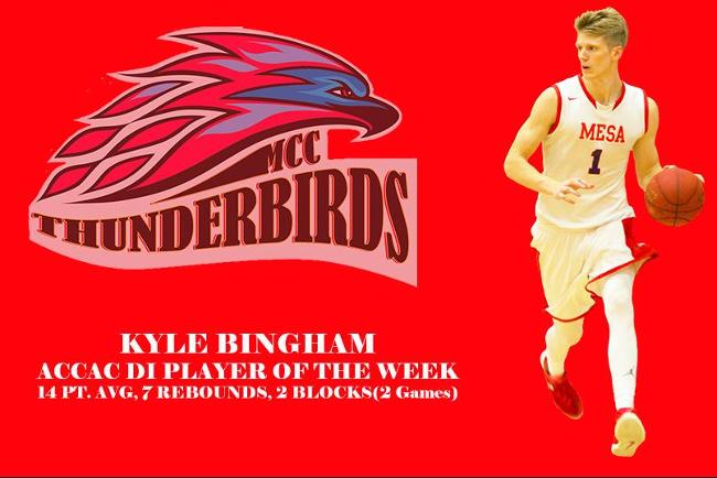 Kyle Bingham Earns ACCAC DI Player of the Week