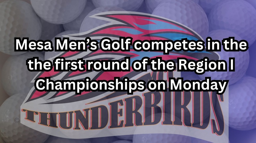 Men's Golf competes in Day One of the Region I Championships on Monday