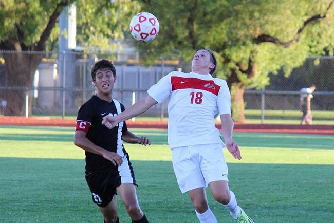 Justin Eriksen scored the only goal for Mesa (Photo by Aaron Webster)