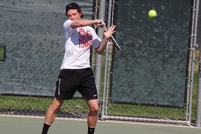 Harry Busby was a champion at No. 1 singles and doubles (Photo by Jacob Dewald)