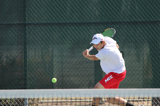 Men's tennis completes fourth straight unbeaten conference season with 9-0 win over Glendale