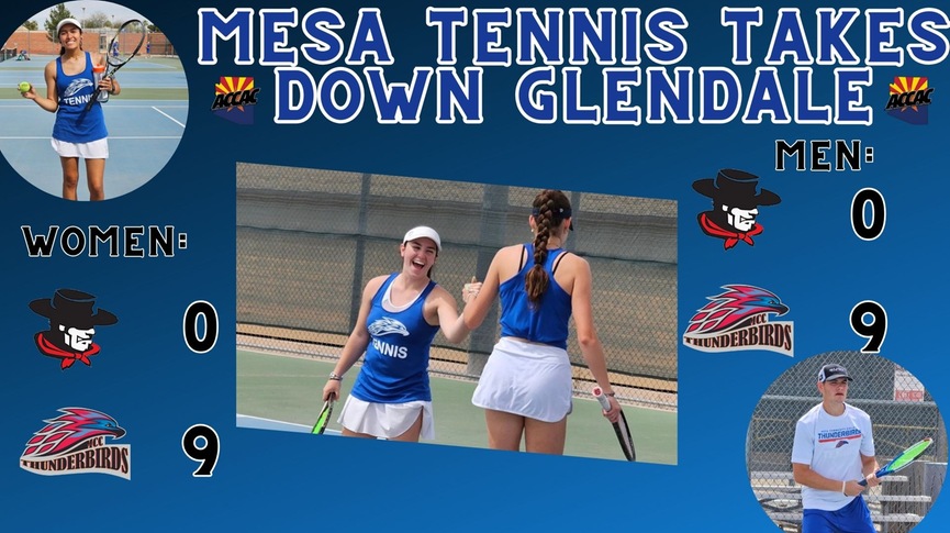 Mesa Tennis completes season series sweep over Glendale on Thursday