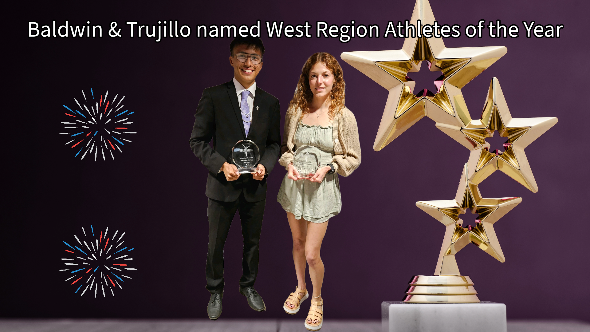 Baldwin and Trujillo earn West Region Athlete of the Year awards