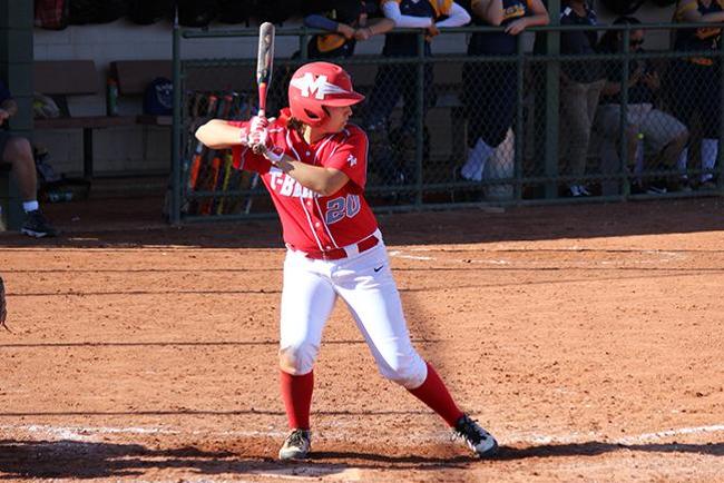 Alyssa Gallegos had five hits in the doubleheader (Photo by Jacob Dewald)