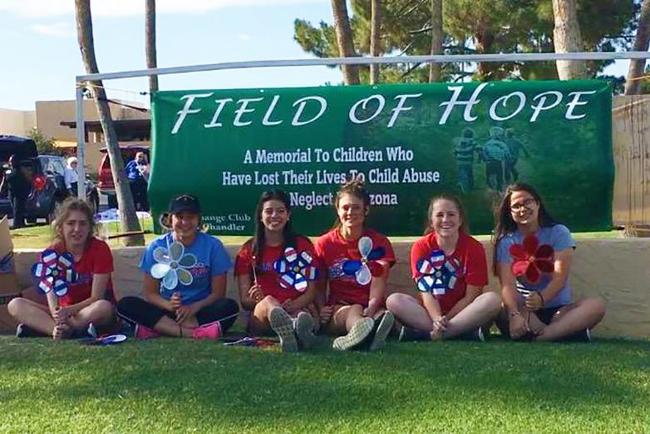 Women's Soccer Volunteer at  Field of Hope Event