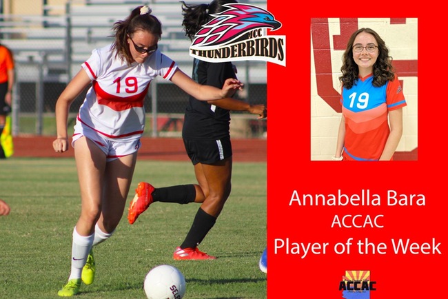 Annabella Bara Earns ACCAC Player of the Week Honors