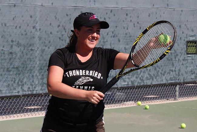 Michelle Fournier won at No. 2 singles and No. 2 doubles
