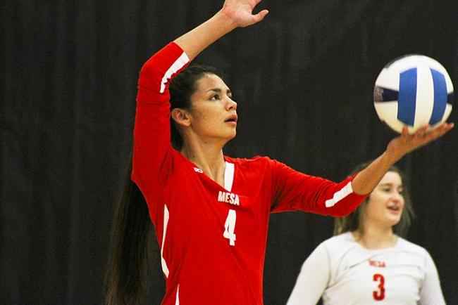 #19 Mesa Rallies in Fourth Set to Win at Phoenix College, 3-1