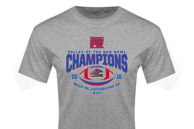 Valley of the Sun Bowl Champions Shirts Now Available