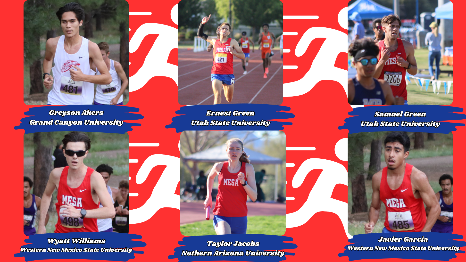 Mesa XC/Track & Field sends six athletes to continue their collegiate careers