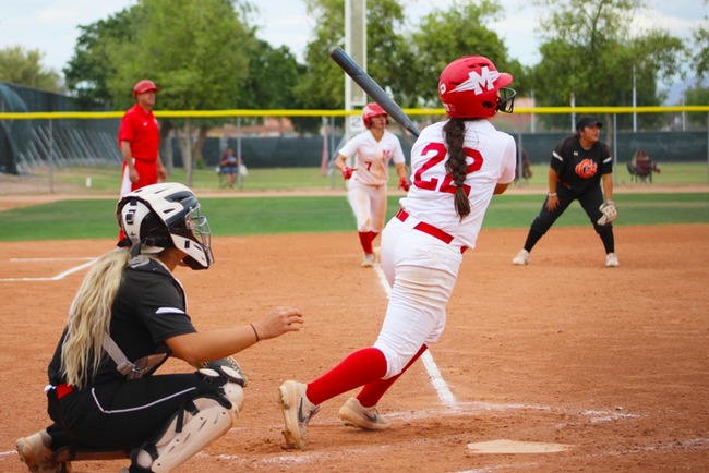 T-Bird Softball Splits Two With Coyotes, 8-5 Win, 5-2 Defeat