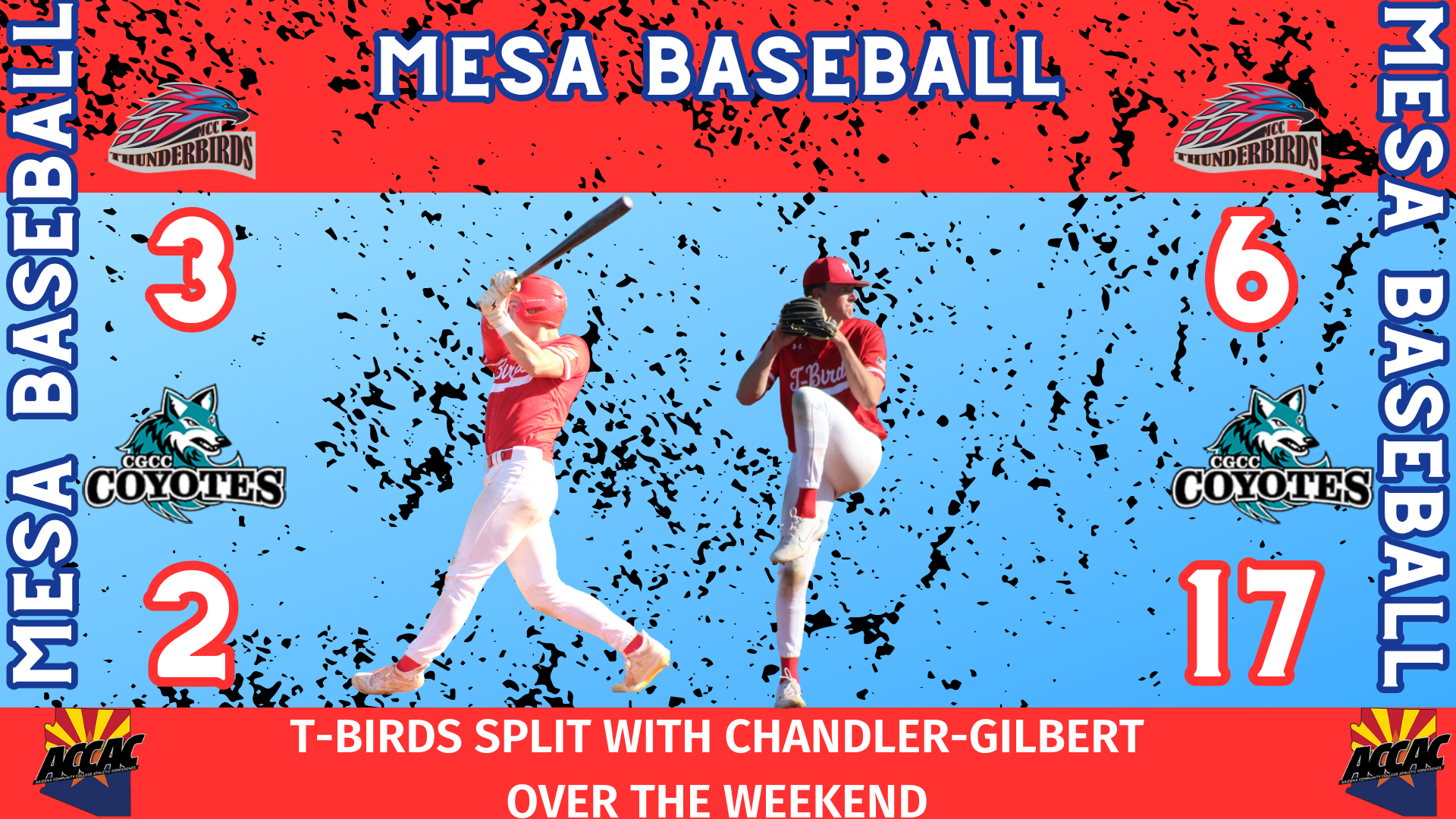 Mesa Baseball splits with CGCC over the weekend