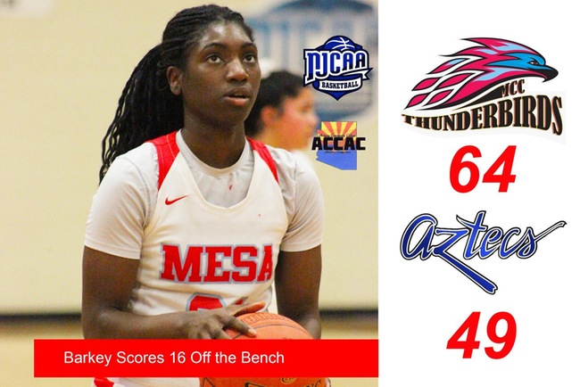 Janelle Barkey Scores 16 Points Off the Bench to Help Mesa Beat Pima, 64-49