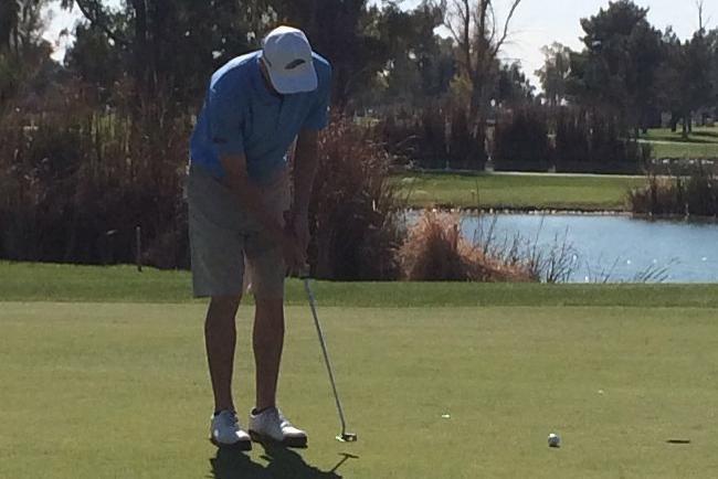 Alex Lobeck was Mesa's top finisher, tying for fifth with a 70-69--139