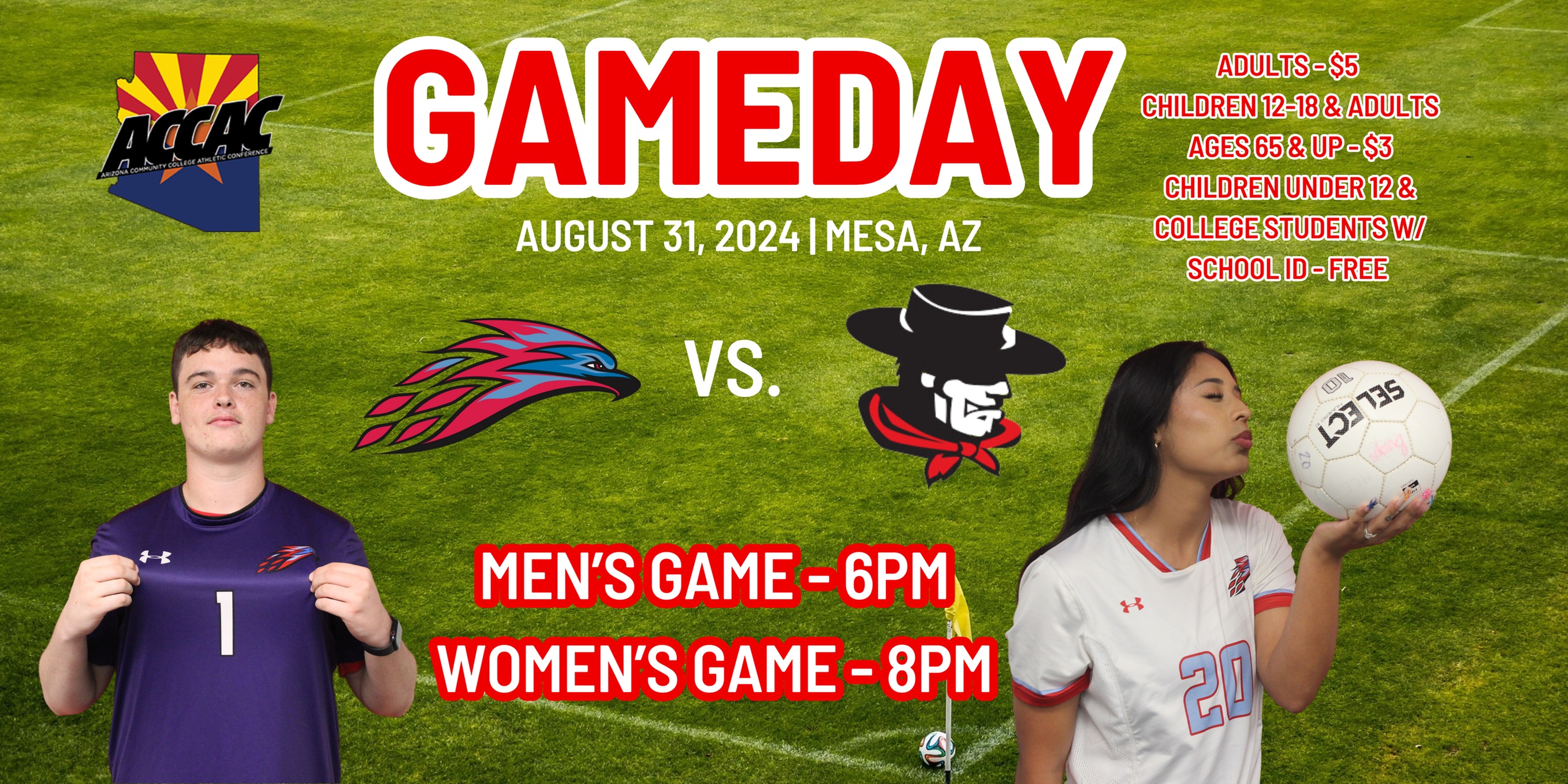 Mesa Soccer hosts Glendale for ACCAC battles on Saturday