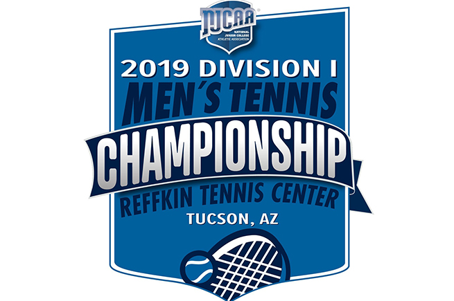 All eight remaining flights advance for men's tennis at NJCAA nationals; currently in third place