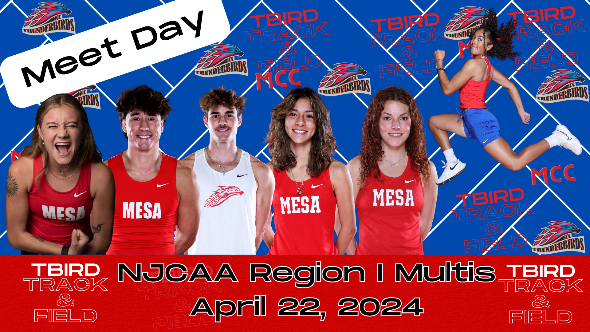 Mesa Track & Field competes in Day One of the NJCAA Region I Multis on Monday