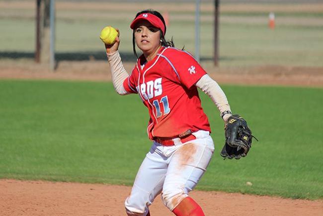 Mariah Gonzales had five hits in the doubleheader