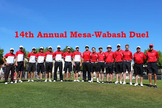Men's Golf Set Tournament Record -16 in 14th Annual Mesa-Wabash Duel