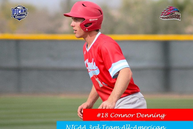 Connor Denning Earns 2018 NJCAA 3rd Team All-American Honors
