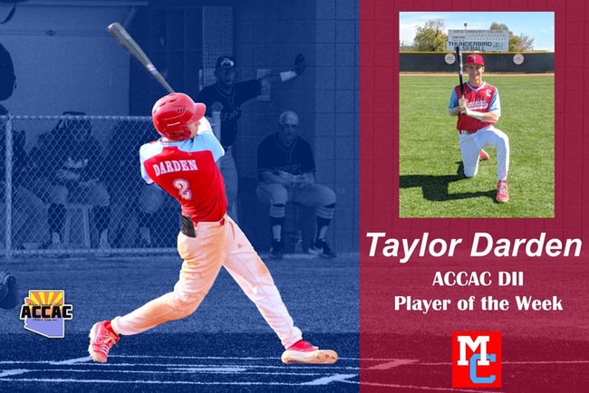Taylor Darden Earns ACCAC DII Player of the Week Honor