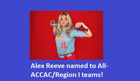 Alex Reeve named to All-ACCAC/Region I team