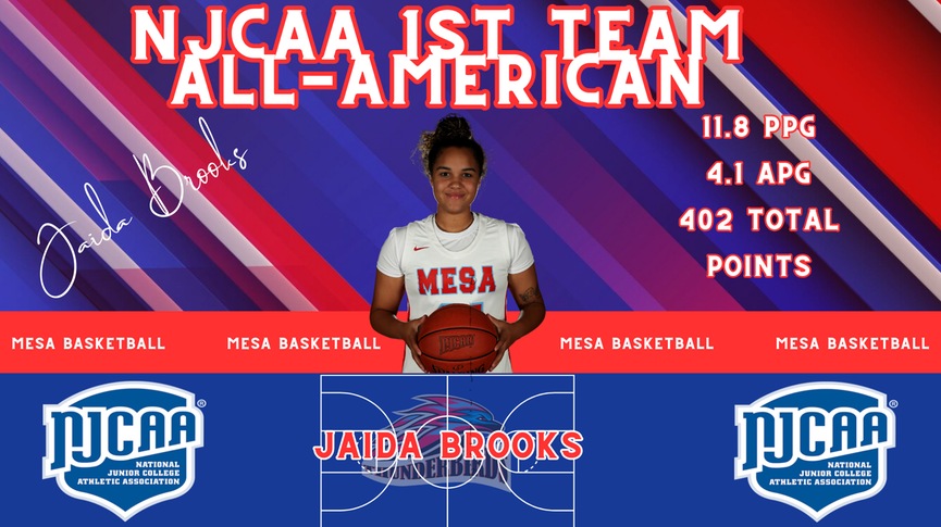 Jaida Brooks named NJCAA 1st Team All-American