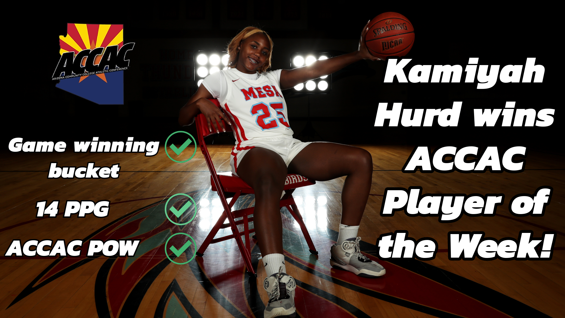 Kamiyah Hurd named ACCAC DII Women's Player of the Week