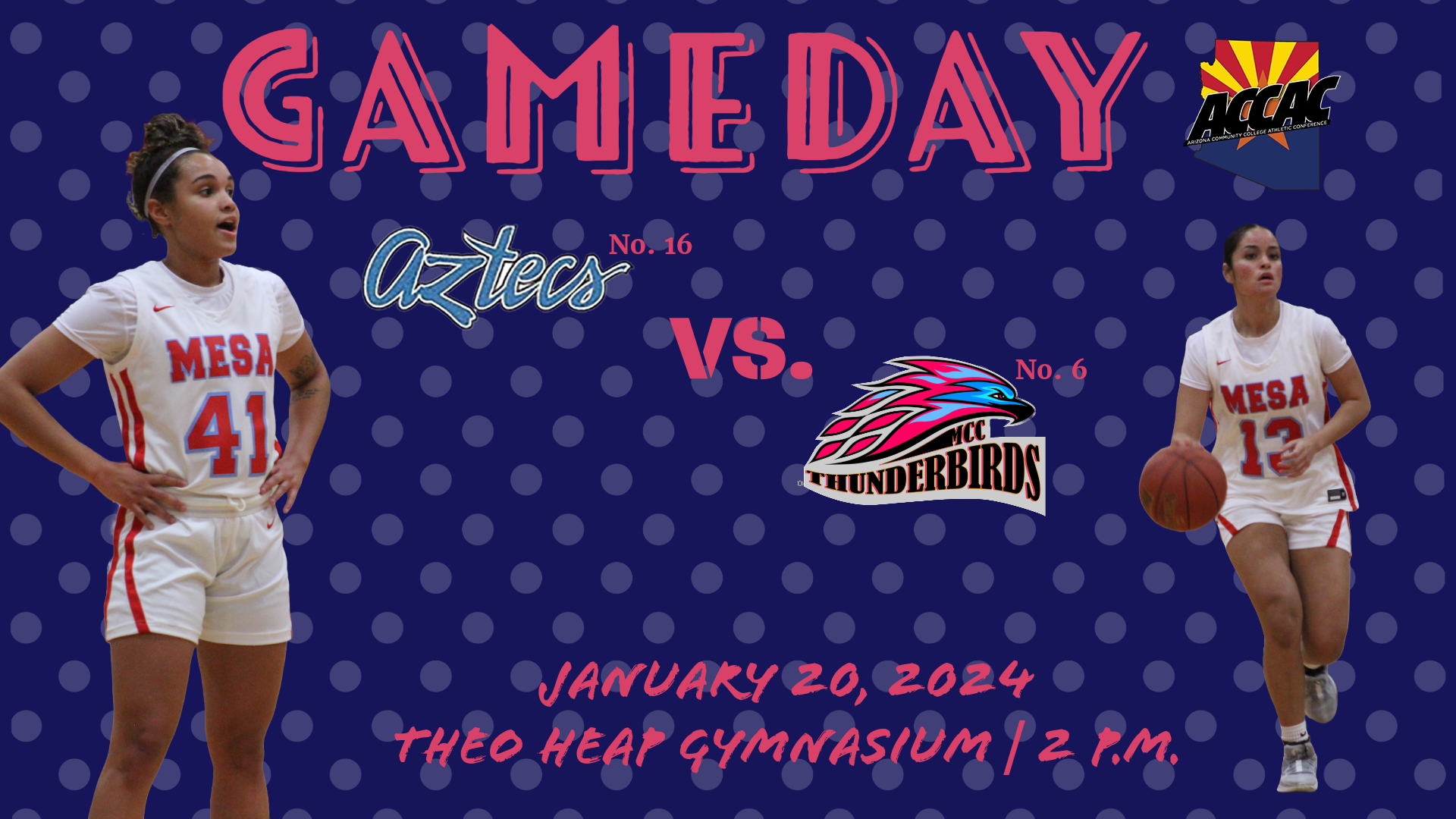 No. 6 Women's Basketball hosts No. 16 Pima in their second meeting of the season