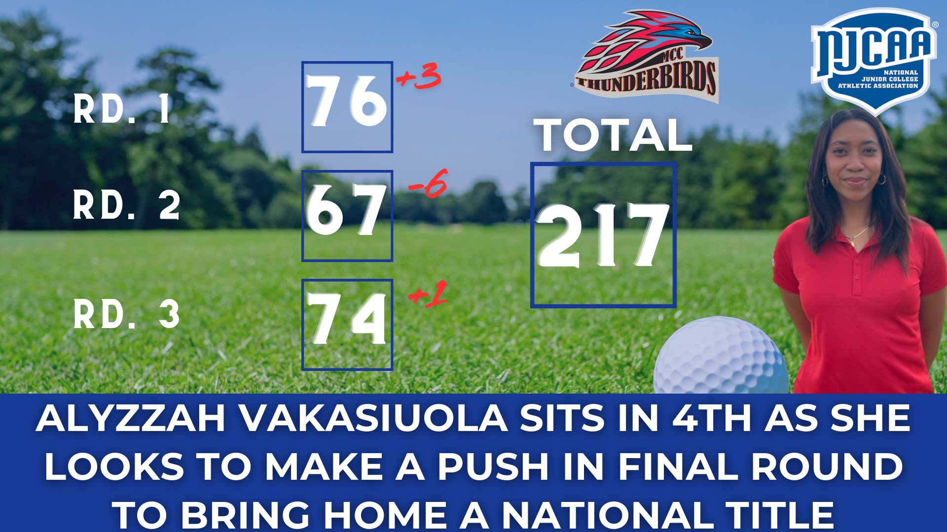 Vakasiuola looks to make push for national title in last day of Golf Nationals