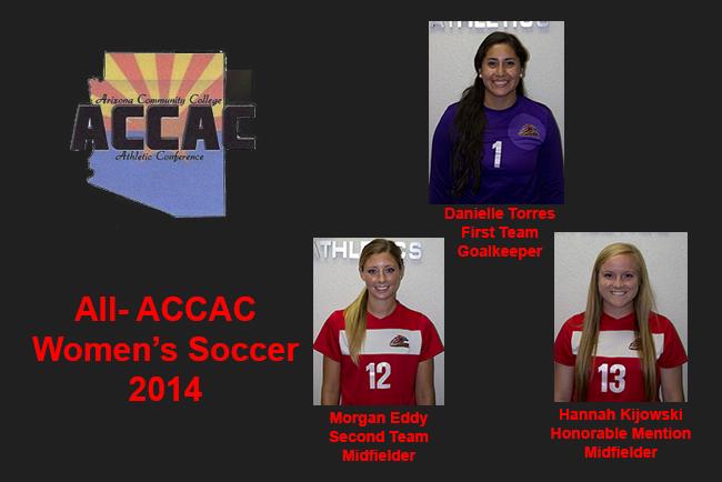 Three from women's soccer earn all-ACCAC honors