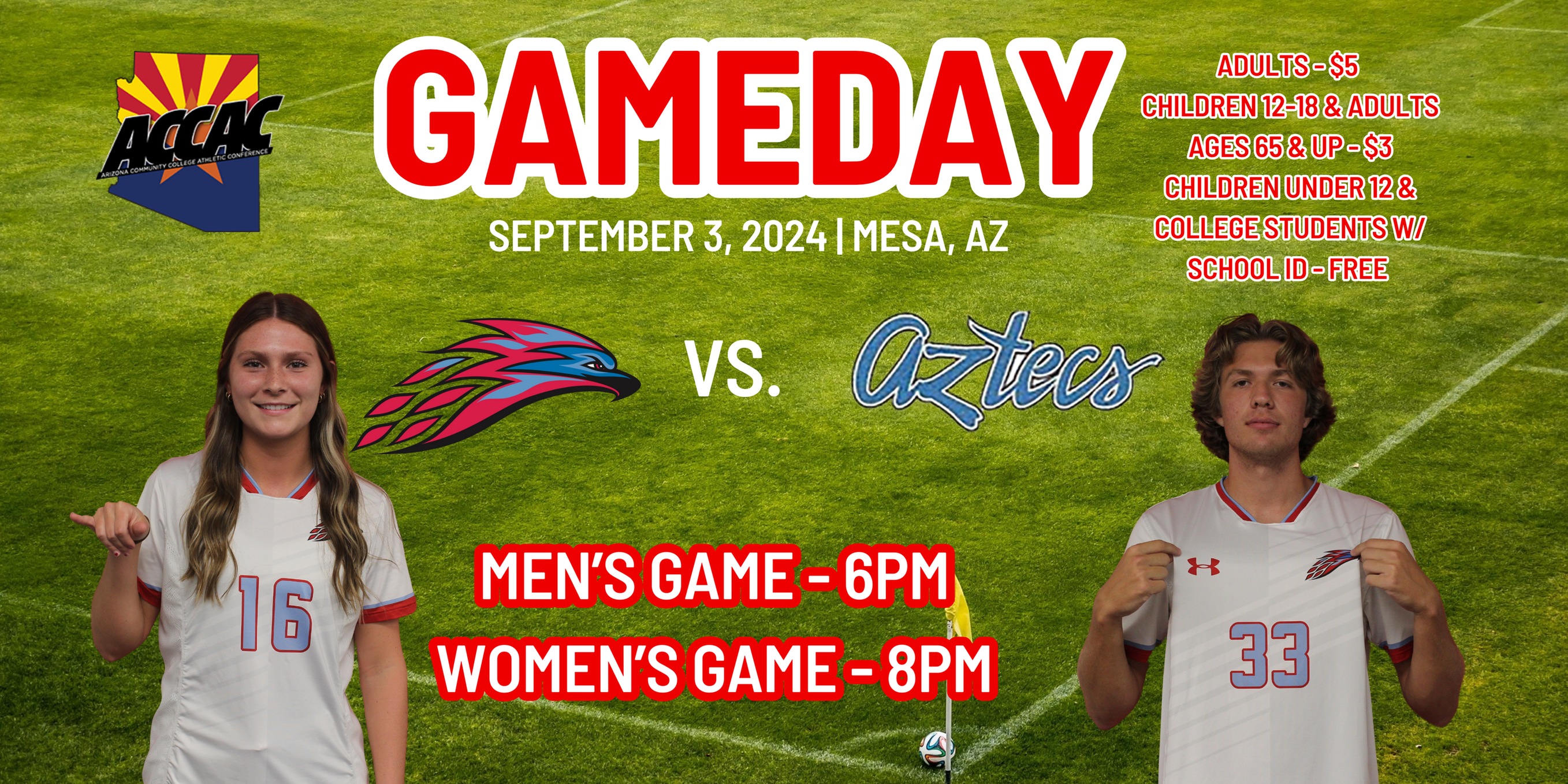 Mesa Soccer welcomes Pima to town on Tuesday for an ACCAC showdown