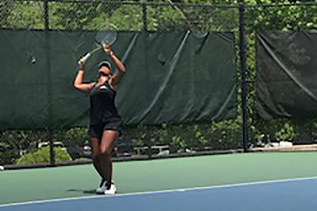 Solid start for No. 15 women's tennis on first day of nationals; tied for fourth