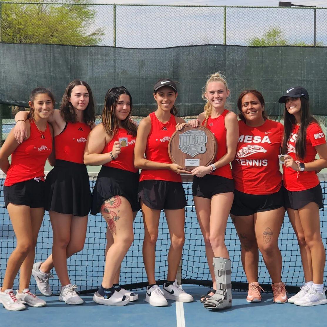 Women's tennis claims second place in Region championship