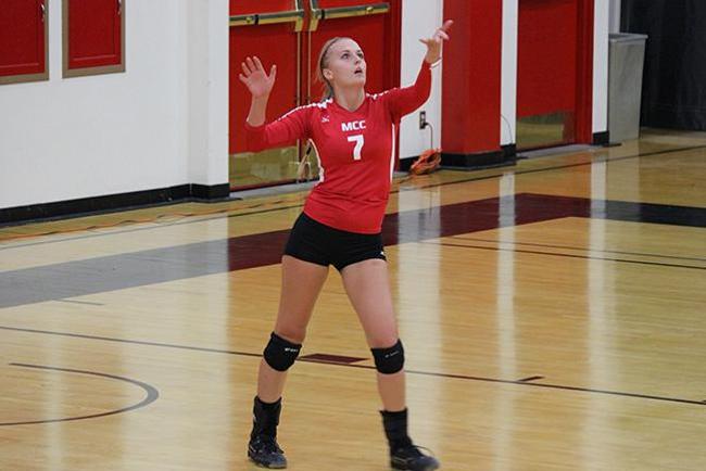 Hannah Marang paced MCC with 12 kills (Photo by Aaron Webster)