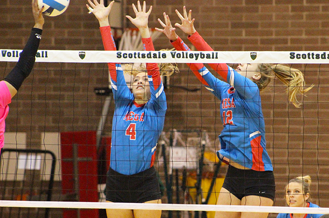 Volleyball eliminated by Pima on second day of regional