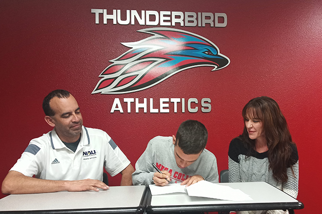 Men's cross country signs top runner, Resendez of Highland H.S., for fall season