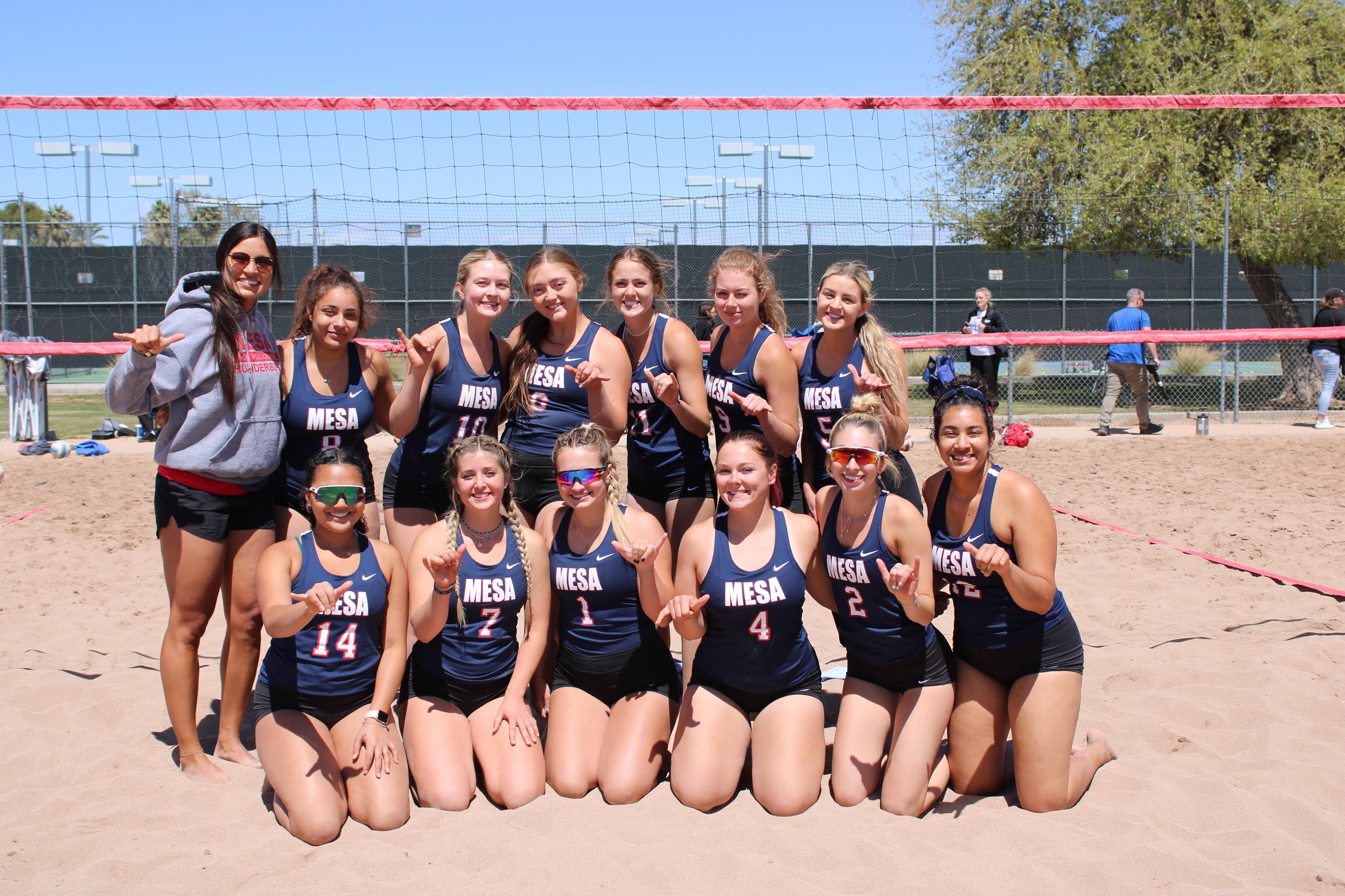 MCC beach volleyball finishes season perfect in conference play as they await national tournament seeding.