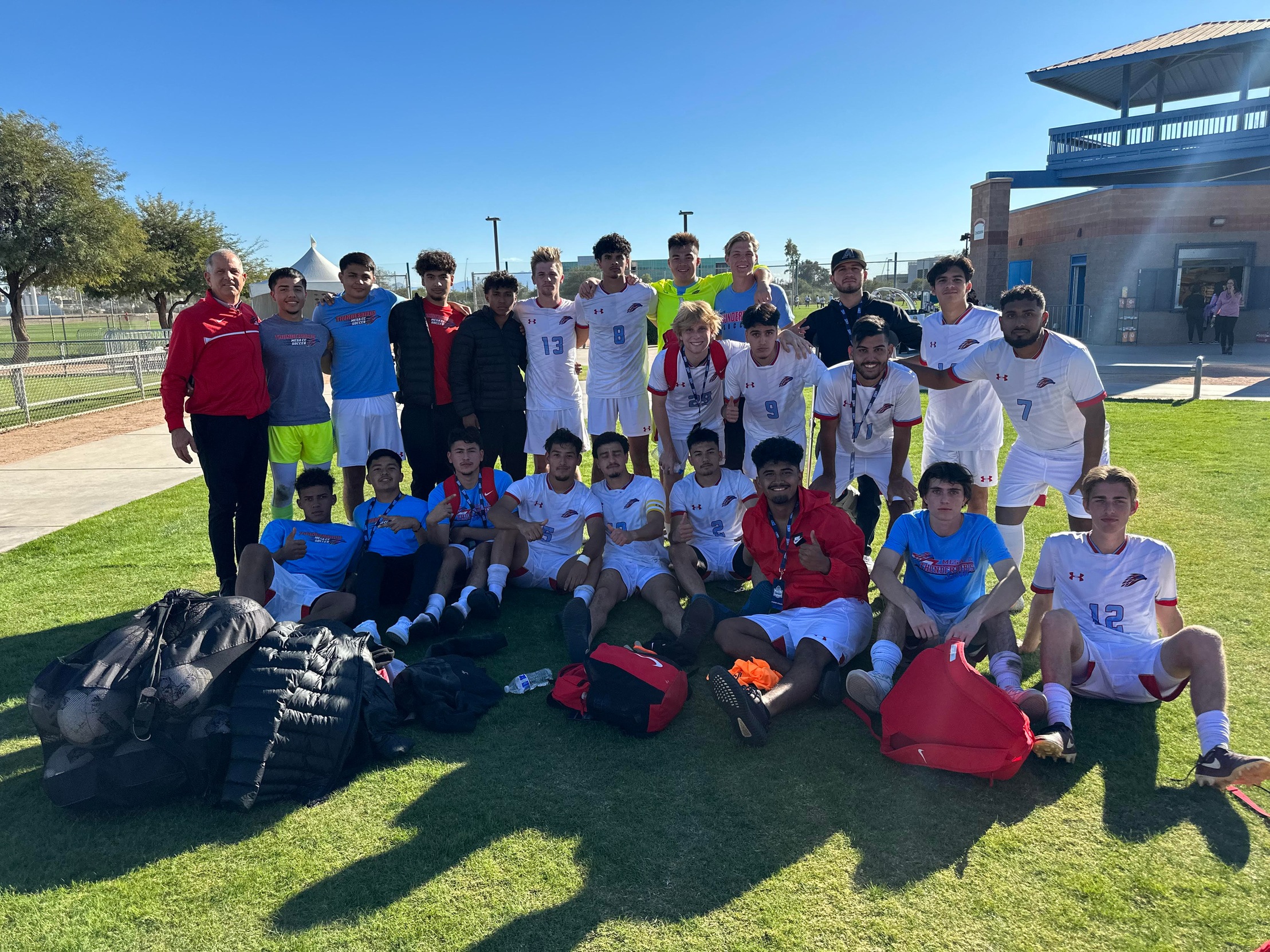 Men's soccer shines in first National Tournament contest.