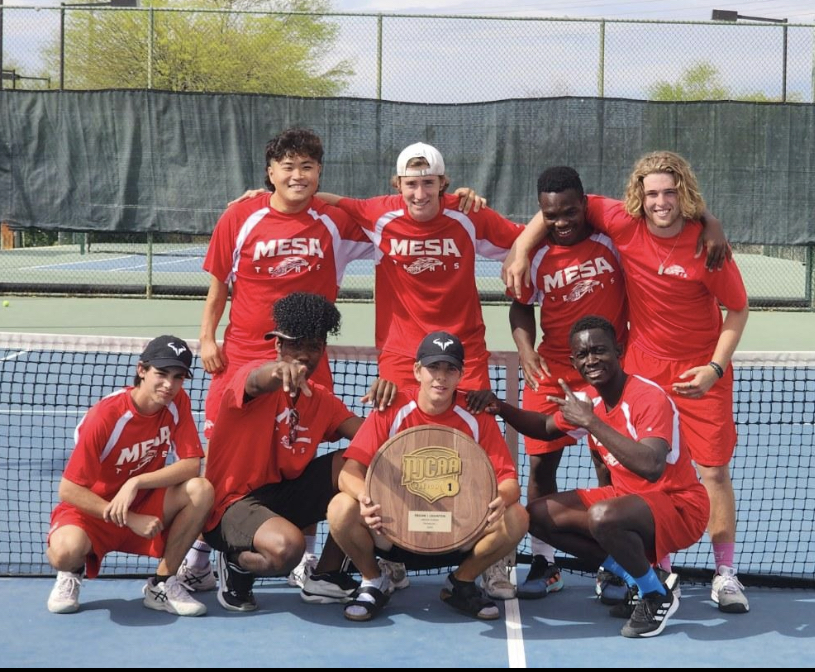Mesa Community College men's tennis team captures ninth straight regional title