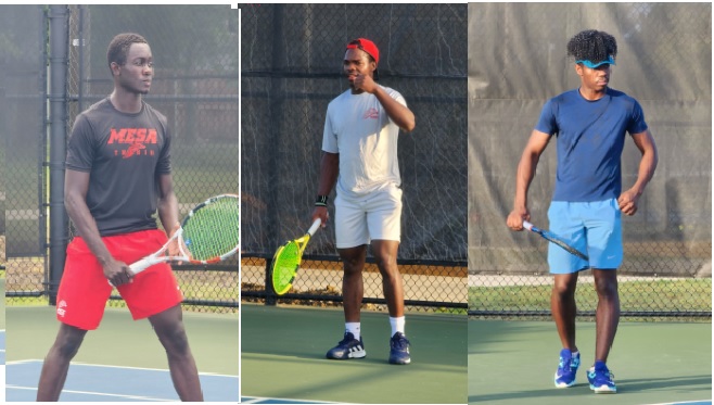 Men's tennis competes in day one of the NJCAA DI National Championship